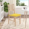 Coussins de siège 4 pcs Jaune clair 40 x 40 x 3 cm tissu 552098552098
