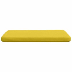 Coussins de siège 4 pcs Jaune clair 40 x 40 x 3 cm tissu 552098552098