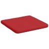 Coussins de siège 4 pcs Rouge 40 x 40 x 3 cm tissu 552101552101