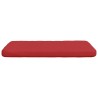 Coussins de siège 4 pcs Rouge 40 x 40 x 3 cm tissu 552101552101
