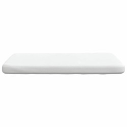 Coussins de siège 4 pcs Blanc 40 x 40 x 3 cm tissu 552102552102