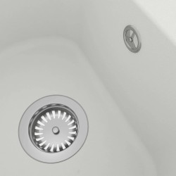 Évier de cuisine Blanc 78 x 47 x 20.5 cm Granite 552109552109