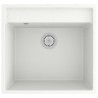 Évier de cuisine avec trou de trop-plein Blanc Granit 552112552112