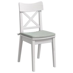 Coussins de siège 4 pcs Gris clair 40 x 40 x 3 cm Velours 552113552113