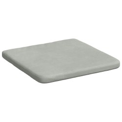 Coussins de siège 4 pcs Gris clair 40 x 40 x 3 cm Velours 552113552113