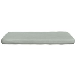 Coussins de siège 4 pcs Gris clair 40 x 40 x 3 cm Velours 552113552113
