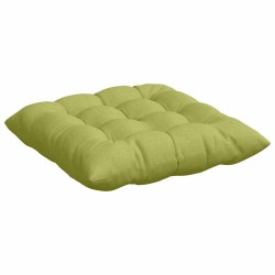 Coussins de siège 4 pcs Vert clair 40 x 40 x 6 cm tissu 552114552114