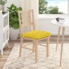 Coussins de siège 4 pcs Jaune clair 40 x 40 x 6 cm tissu 552115552115
