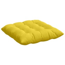 Coussins de siège 4 pcs Jaune clair 40 x 40 x 6 cm tissu 552115552115