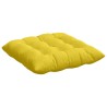 Coussins de siège 4 pcs Jaune clair 40 x 40 x 6 cm tissu 552115552115