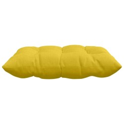 Coussins de siège 4 pcs Jaune clair 40 x 40 x 6 cm tissu 552115552115