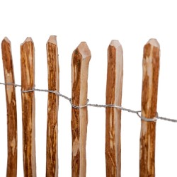 Clôture à piquets Bois de noisetier 120x250 cm 552119552119