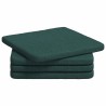Coussins de siège 4 pcs Vert foncé 40 x 40 x 3 cm tissu 552124552124