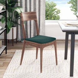 Coussins de siège 4 pcs Vert foncé 40 x 40 x 3 cm tissu 552124552124