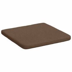 Coussins de siège 4 pcs Marron 40 x 40 x 3 cm tissu 552125552125