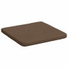 Coussins de siège 4 pcs Marron 40 x 40 x 3 cm tissu 552125552125