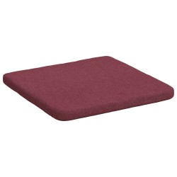 Coussins de siège 4 pcs Bordeaux 40 x 40 x 3 cm tissu 552126552126