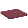 Coussins de siège 4 pcs Bordeaux 40 x 40 x 3 cm tissu 552126552126