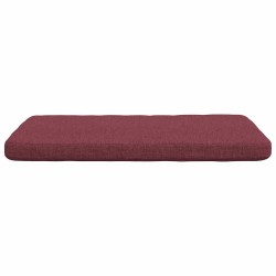 Coussins de siège 4 pcs Bordeaux 40 x 40 x 3 cm tissu 552126552126