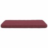 Coussins de siège 4 pcs Bordeaux 40 x 40 x 3 cm tissu 552126552126