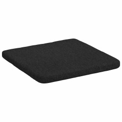 Coussins de siège 4 pcs Noir 40 x 40 x 3 cm tissu 552127552127