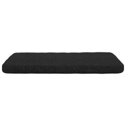 Coussins de siège 4 pcs Noir 40 x 40 x 3 cm tissu 552127552127