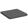 Coussins de siège 4 pcs Gris foncé 40 x 40 x 3 cm tissu 552128552128