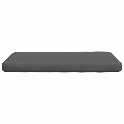 Coussins de siège 4 pcs Gris foncé 40 x 40 x 3 cm tissu 552128552128