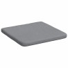 Coussins de siège 4 pcs Gris clair 40 x 40 x 3 cm tissu 552129552129