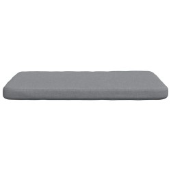 Coussins de siège 4 pcs Gris clair 40 x 40 x 3 cm tissu 552129552129