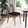 Coussins de siège 4 pcs Noir 40 x 40 x 6 cm Microfibre 552134552134