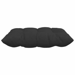 Coussins de siège 4 pcs Noir 40 x 40 x 6 cm Microfibre 552134552134
