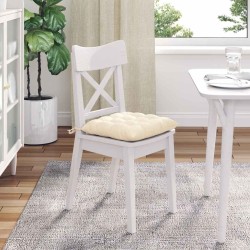 Coussins de siège 4 pcs Crème 40 x 40 x 6 cm 552139552139