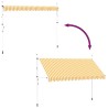 Auvent rétractable manuel 400 cm Rayures oranges et blanches 552142552142