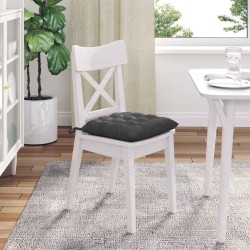 Coussins de siège 4 pcs Gris foncé 40 x 40 x 6 cm 552145552145