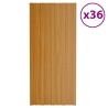 Panneau de toiture 36 pcs Naturel 100 x 45 cm Acier galvanisé 552150552150