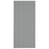 Panneau de toiture 12 pcs Gris 100 x 45 cm Acier galvanisé 552152552152