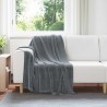 Couvertures à jeter 6 pcs Gris foncé 130 x 150 cm Toison 552153552153