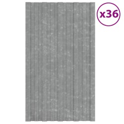 Panneau de toiture 36 pcs Argenté 80 x 45 cm Acier galvanisé 552154552154