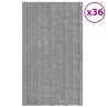 Panneau de toiture 36 pcs Argenté 80 x 45 cm Acier galvanisé 552154552154