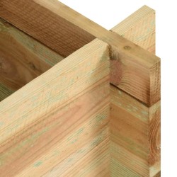 Jardinière surélevée pour légumes Bois de pin imprégné 80 cm 552161552161