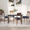 Coussins de siège 4 pcs Bleu 40 x 40 x 6 cm 552162552162