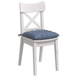 Coussins de siège 4 pcs Bleu 40 x 40 x 6 cm 552162552162