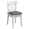 Coussins de siège 4 pcs Bleu 40 x 40 x 6 cm 552162552162