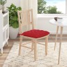 Coussins de siège 4 pcs Rouge 40 x 40 x 6 cm tissu 552164552164