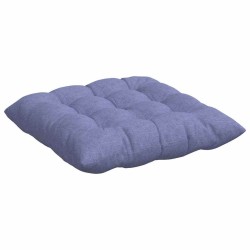Coussins de siège 4 pcs Bleu denim 40 x 40 x 6 cm tissu 552166552166