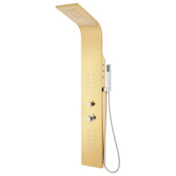 Système de panneau de douche acier inoxydable doré incurvé 552167552167