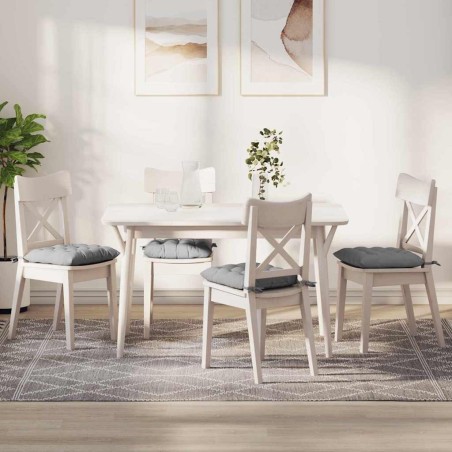 Coussins de siège 4 pcs Gris nuage 40 x 40 x 6 cm tissu 552168552168