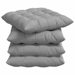 Coussins de siège 4 pcs Gris nuage 40 x 40 x 6 cm tissu 552168552168