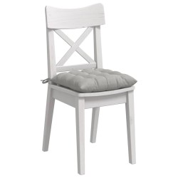 Coussins de siège 4 pcs Gris clair 40 x 40 x 6 cm Microfibre 552169552169